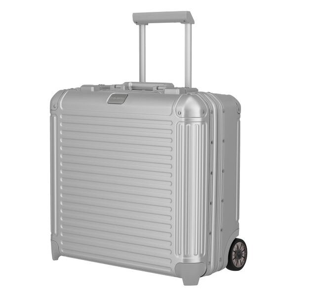 Travelite Hliníkový business kufr Next Silver 34 l
