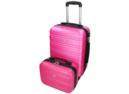 Sada dvoch cestovných kufrov Airtex Worldline 531/2 – ružová