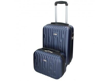 Sada dvoch cestovných kufrov Airtex Worldline Kugas – modrá