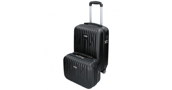 Sada dvoch cestovných kufrov Airtex Worldline Kuga – čierna