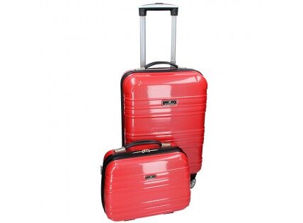 Sada dvoch cestovných kufrov MADISSON Elma – červená