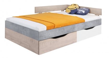 Študentská posteľ omega 120x200cm s úložným priestorom –