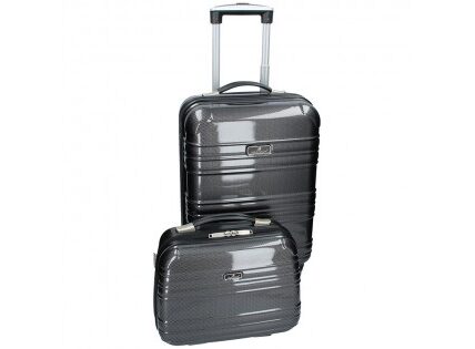 Sada dvoch cestovných kufrov MADISSON Elma – čierno-šedá