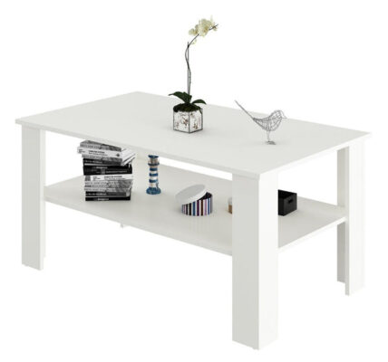 Konferenční stolek New Kwadro (bílá) – II. akosť