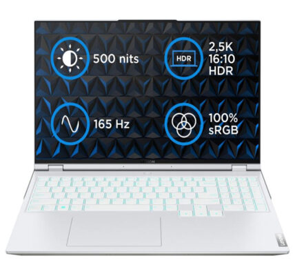 Lenovo Legion 5 Pro 16IAH7H Intel i7-12700H 16 GB 1 TB SSD 16″ WQXGA IPS AG RTX3070Ti 8 GB Win11Home Glacier White 82RF0060CK