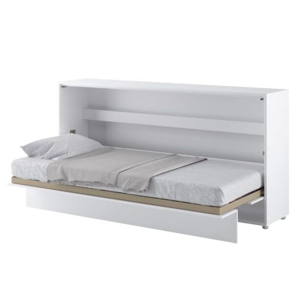 Sconto Posteľ BED CONCEPT 4 biela/vysoký lesk, 90×200 cm