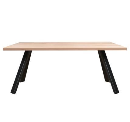 Sconto Jedálenský stôl AMAYA L dub/kov, šírka 200 cm, rovná hrana