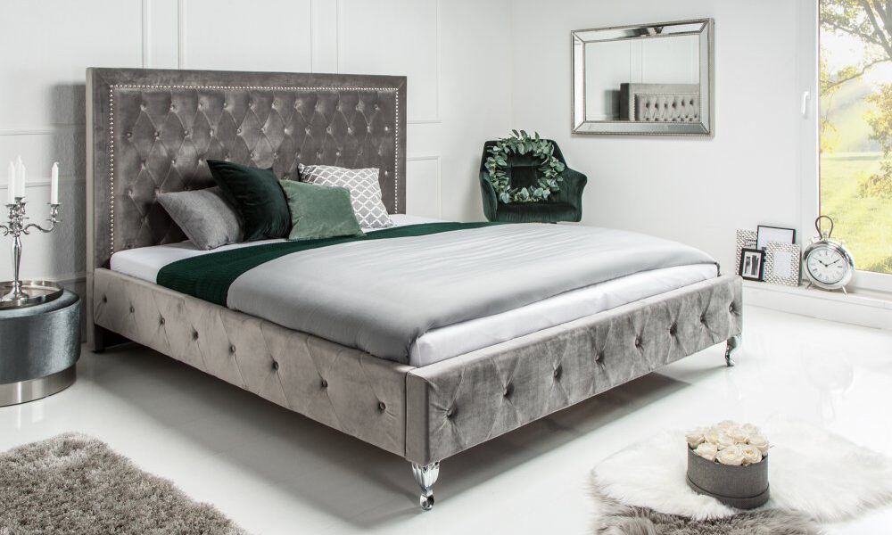Chesterfield posteľ ERIS Dekorhome 160×200 cm,Chesterfield posteľ ERIS Dekorhome 160×200 cm