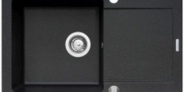 Granitový drez Pyramis Mido 1B 1D, 79×50, čierny