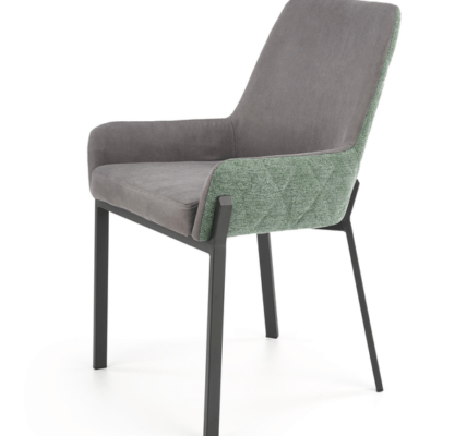 Sconto Jedálenská stolička SCK-439 sivá/zelená