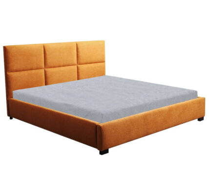 Čalúnená posteľ Lourdes 180×200, oranžová, bez matraca