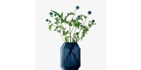 Lampáš/váza Rotunda, v. 26 cm, zafír – LSA international