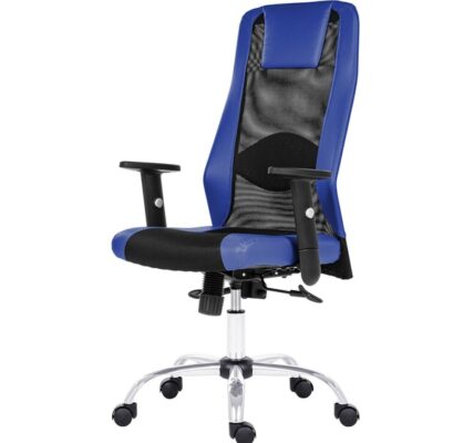 Sconto Kancelárska stolička HARDING čierna/modrá
