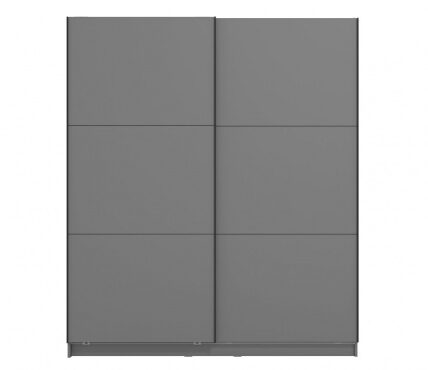 Šatníková skriňa s posuvnými dverami catalina 180 – sivá