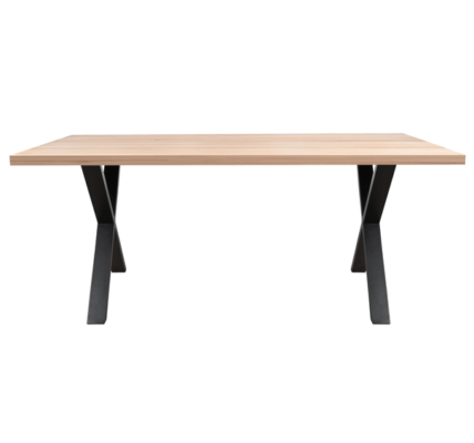 Sconto Jedálenský stôl AMAYA X dub/kov, šírka 200 cm, rovná hrana