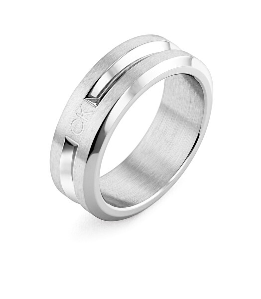 Calvin Klein Luxusný oceľový prsteň pre mužov Intersection 35000324 64 mm