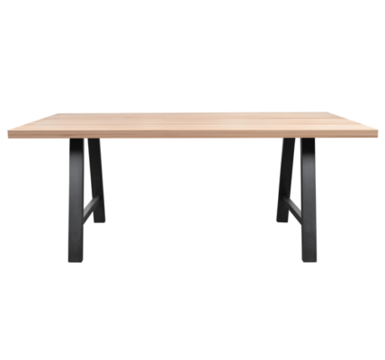 Sconto Jedálenský stôl AMAYA A dub/kov, šírka 220 cm, rovná hrana