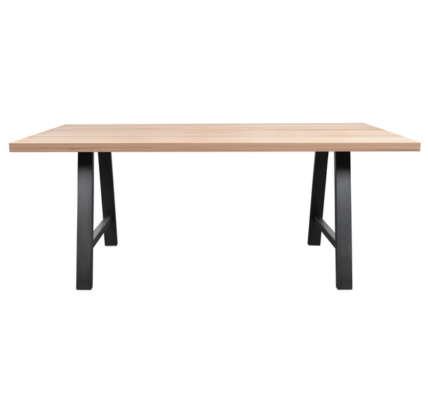 Sconto Jedálenský stôl AMAYA A dub/kov, šírka 200 cm, rovná hrana