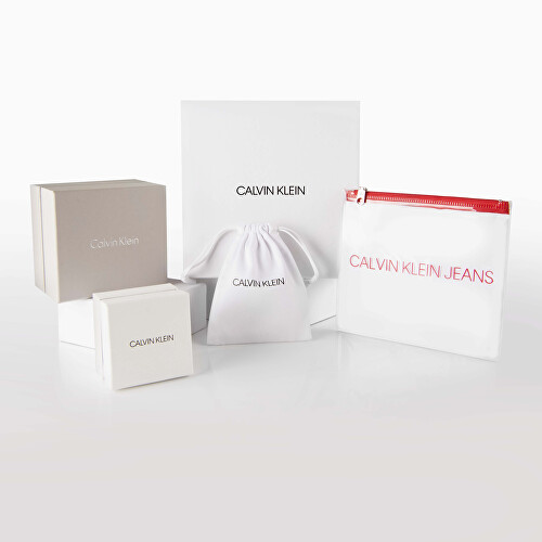 Calvin Klein Slušivý pozlátený náhrdelník s kryštálmi Luster 35000229