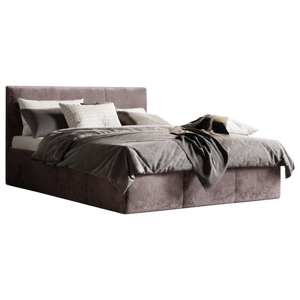 Čalúnená posteľ Bjorn 180×200, sivohnedá, bez matraca