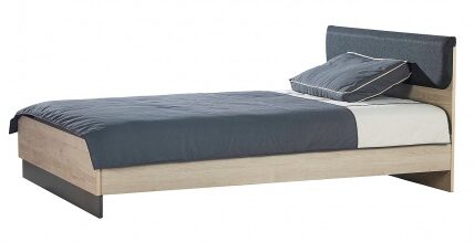 Študentská posteľ 140×200 colin – dub kestína/šedá