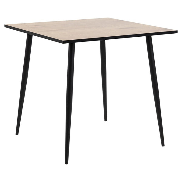 Jedálenský stôl Wyatt 80x80x75 cm (dub, čierna)