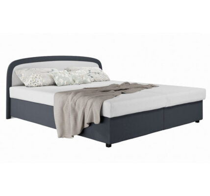 Čalúnená posteľ Zofie 180×200, sivá, vrátane matraca