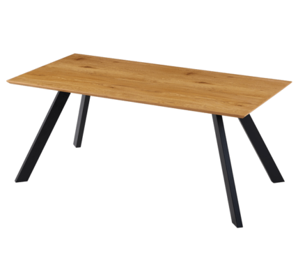 Sconto Jedálenský stôl GAMORA dub divoký/čierna, šírka 180 cm
