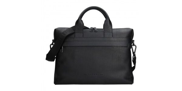 Luxusná kožená pánska taška Ripani Alberto – čierna