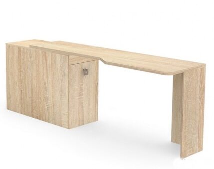 Písací stôl rea teeny s kontajnerom l/p – dub bardolino