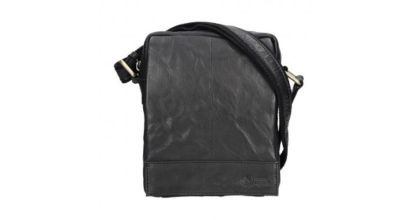 Pánska kožená taška cez rameno SendiDesign Eduardo – čierna