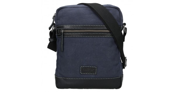 Pánska taška cez rameno Lagen Bill – modro-čierna