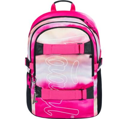 BAAGL Školní batoh Skate Pink Stripes 25 l