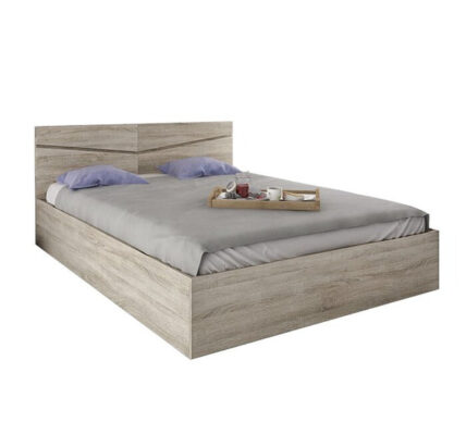 Drevená posteľ Arkadia 140×200 cm, dub sonoma, bez matraca