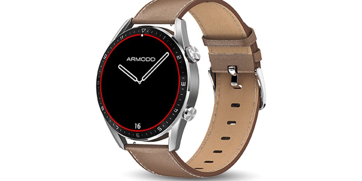 ARMODD Silentwatch 5 Pro inteligentné hodinky farba Silver/Leather 1 ks