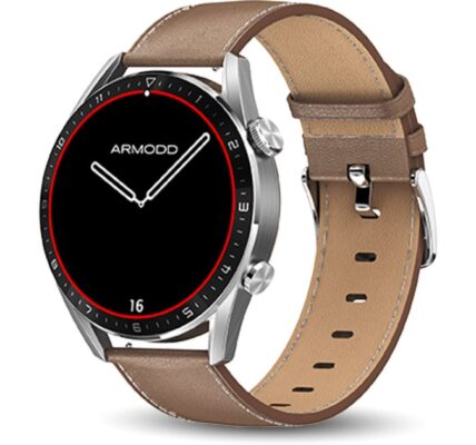 ARMODD Silentwatch 5 Pro inteligentné hodinky farba Silver/Leather 1 ks