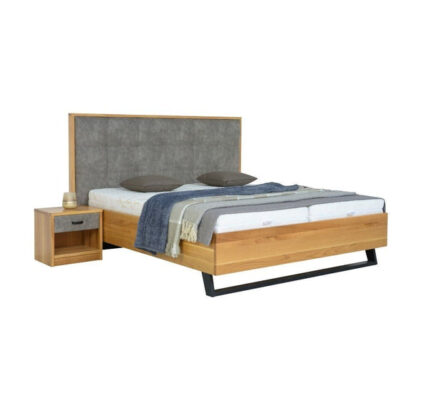 Masívna posteľ Leon 180×200, dub, vrátane matraca