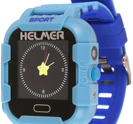Helmer Smart dotykové hodinky s GPS lokátorom a fotoaparátom – LK 708 modré