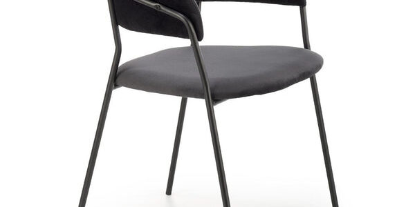 Jedálenská stolička Lougi čierna