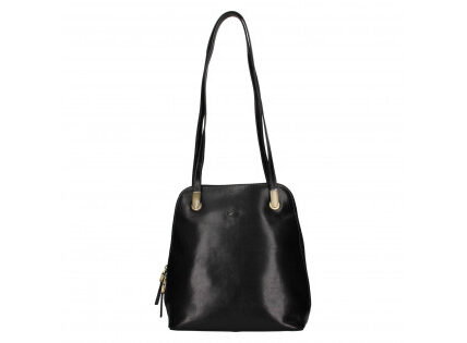 Dámska kožená batôžky kabelka Katana Maura – čierna