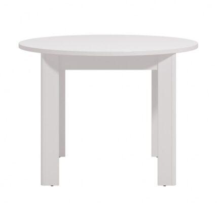 Okrúhly jedálenský stôl dante – biela