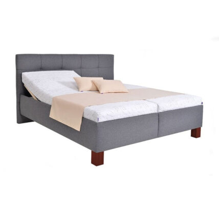 Čalúnená posteľ Mary 180×200, sivá, bez matraca