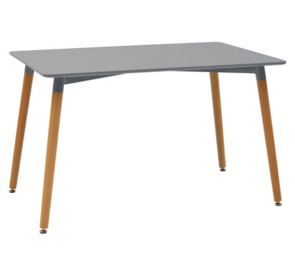 Jedálenský stôl Naxos 120x75x80 cm (sivá, drevo)