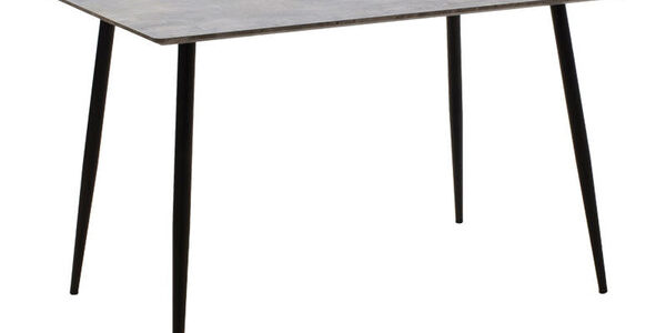 Jedálenský stôl Canos 120x76x80 cm (sivá, čierna)