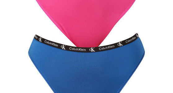 2PACK dámske nohavičky brazilky Calvin Klein viacfarebné (QD5037E-C0Z) L