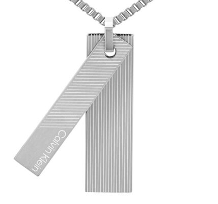 Calvin Klein Slušivý oceľový náhrdelník Architectural Lines 35000413