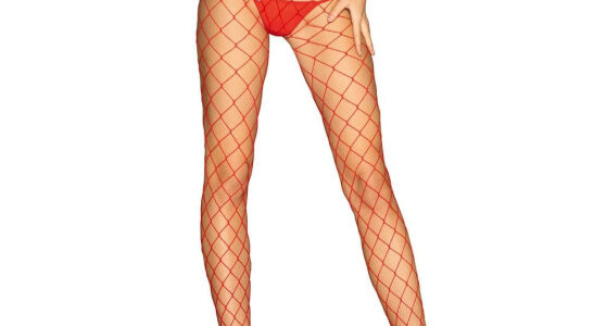 Dámske punčochy Obsessive červené (S812 stockings) XL