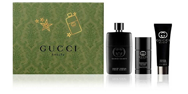 Gucci Guilty Pour Homme Eau de Parfum – EDP 90 ml + sprchový gel 50 ml + tuhý deodorant 75 ml