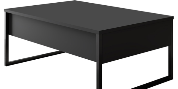 Sconto Konferenčný stolík LUXE antracitová/čierna