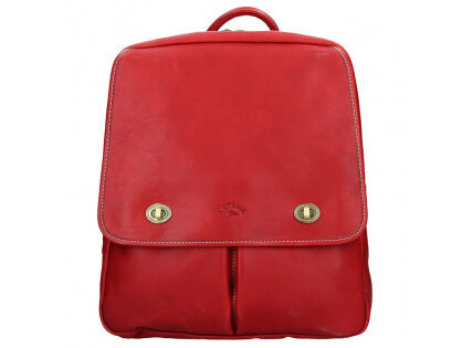 Elegantný dámsky kožený batoh Katana Petra – červená